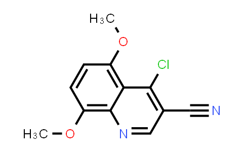 CAS No. 214476-68-3, 3-Quinolinecarbonitrile, 4-chloro-5,8-dimethoxy-