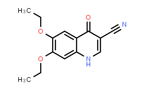 CAS No. 214476-70-7, 3-Quinolinecarbonitrile, 6,7-diethoxy-1,4-dihydro-4-oxo-