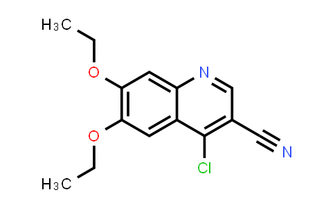 CAS No. 214476-71-8, 3-Quinolinecarbonitrile, 4-chloro-6,7-diethoxy-