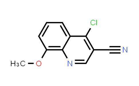 CAS No. 214476-78-5, 3-Quinolinecarbonitrile, 4-chloro-8-methoxy-