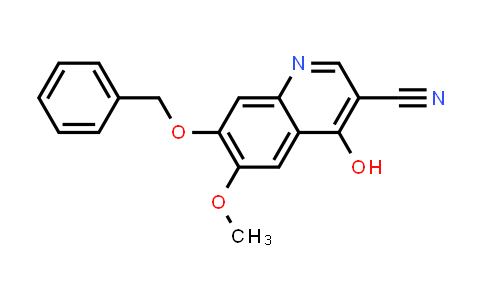 CAS No. 214476-89-8, 7-(Benzyloxy)-4-hydroxy-6-methoxyquinoline-3-carbonitrile