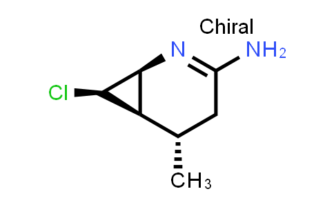CAS No. 214478-65-6, 2-Azabicyclo[4.1.0]hept-2-en-3-amine, 7-chloro-5-methyl-, (1S,5S,6R,7R)-