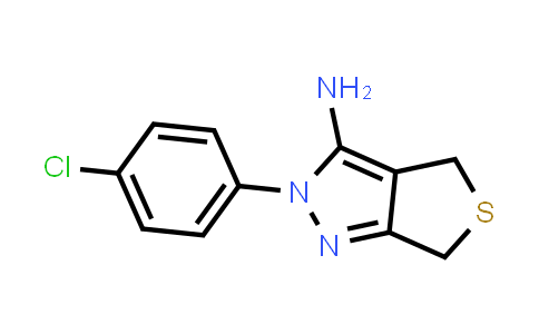 CAS No. 214542-52-6, 2-(4-Chloro-phenyl)-2,6-dihydro-4H-thieno[3,4-c]pyrazol-3-ylamine