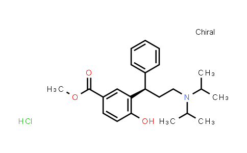 CAS No. 214600-45-0, 3-[(1R)-3-[bis(1-methylethyl)amino]-1-phenylpropyl]-4-hydroxy-Benzoic acid methyl ester (Hydrochloride) (1:1)