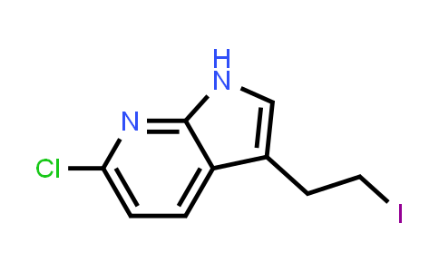 CAS No. 214603-99-3, 1H-Pyrrolo[2,3-b]pyridine, 6-chloro-3-(2-iodoethyl)-