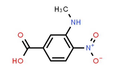 CAS No. 214778-10-6, 3-(Methylamino)-4-nitrobenzoic acid