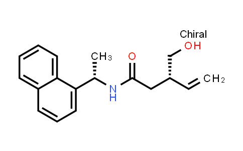 CAS No. 214976-90-6, (S)-3-(hydroxymethyl)-N-((S)-1-(naphthalen-1-yl)ethyl)pent-4-enamide