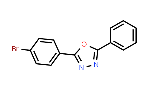 CAS No. 21510-43-0, 2-(4-Bromophenyl)-5-phenyl-1,3,4-oxadiazole