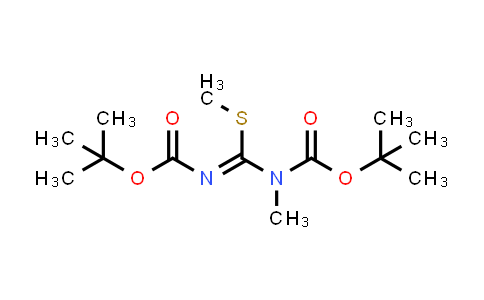 CAS No. 215175-55-6, tert-Butyl (Z)-(((tert-butoxycarbonyl)imino)(methylthio)methyl)(methyl)carbamate