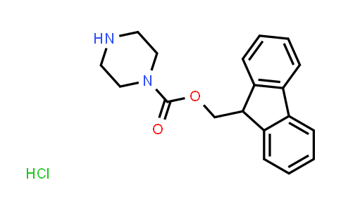 CAS No. 215190-22-0, (9H-Fluoren-9-yl)methyl piperazine-1-carboxylate hydrochloride