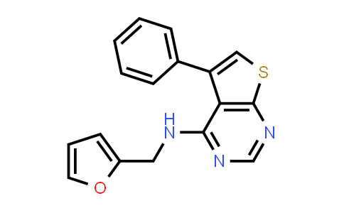 CAS No. 215500-76-8, N-(Furan-2-ylmethyl)-5-phenylthieno[2,3-d]pyrimidin-4-amine