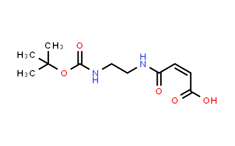 CAS No. 215654-55-0, (Z)-4-((2-((tert-Butoxycarbonyl)amino)ethyl)amino)-4-oxobut-2-enoic acid