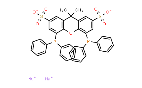 CAS No. 215792-51-1, 4,5-Bis(diphenylphosphino)-9,9-dimethyl-2,7-disulfoxanthene disodium salt