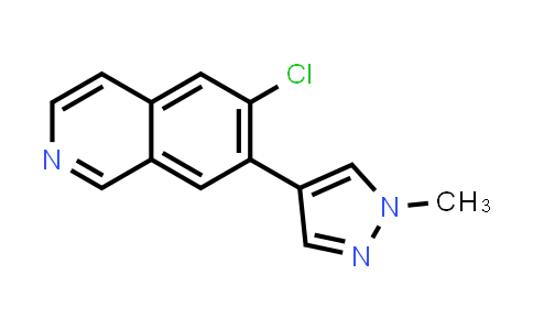 CAS No. 2158267-84-4, 6-Chloro-7-(1-methyl-1H-pyrazol-4-yl)isoquinoline