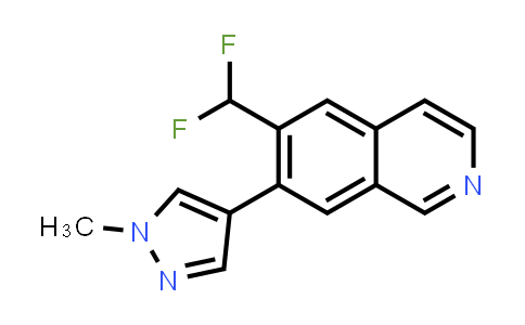 CAS No. 2158267-86-6, 6-(Difluoromethyl)-7-(1-methyl-1H-pyrazol-4-yl)isoquinoline