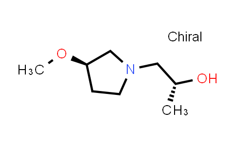 CAS No. 2158298-27-0, (R)-1-((R)-3-Methoxypyrrolidin-1-yl)propan-2-ol
