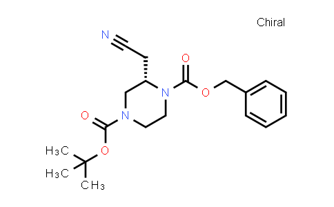 2158302-00-0 | 1-Benzyl 4-(tert-butyl) (S)-2-(cyanomethyl)piperazine-1,4-dicarboxylate