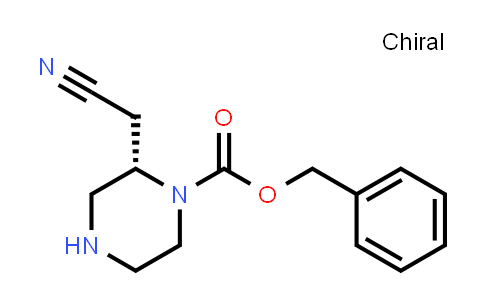 CAS No. 2158302-01-1, Benzyl (S)-2-(cyanomethyl)piperazine-1-carboxylate