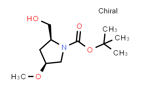 CAS No. 215918-39-1, (2S,4S)-tert-Butyl 2-(hydroxymethyl)-4-methoxypyrrolidine-1-carboxylate