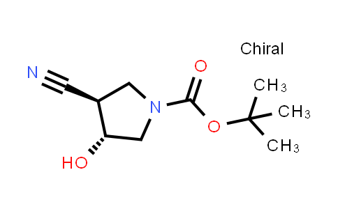 CAS No. 215922-85-3, rel-tert-Butyl (3R,4R)-3-cyano-4-hydroxypyrrolidine-1-carboxylate