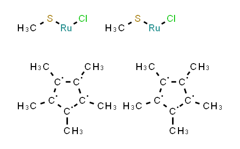 CAS No. 216064-20-9, Dichlorobis(μ-methanethioato)bis(pentamethylcyclopentadienyl)diruthenium(III)