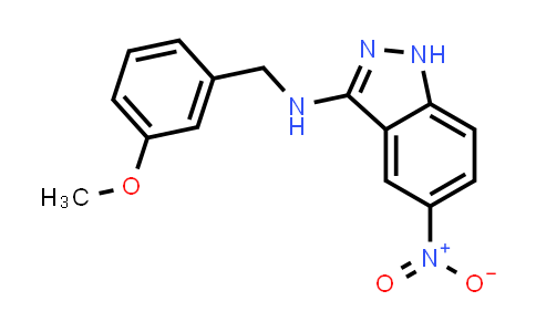 CAS No. 2162958-62-3, N-(3-methoxybenzyl)-5-nitro-1H-indazol-3-amine
