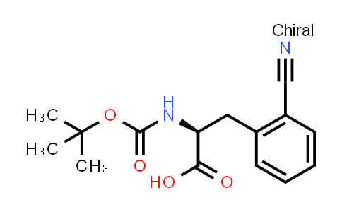 CAS No. 216312-53-7, (S)-2-((tert-Butoxycarbonyl)amino)-3-(2-cyanophenyl)propanoic acid