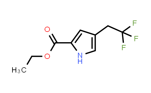 CAS No. 2163771-77-3, Ethyl 4-(2,2,2-trifluoroethyl)-1H-pyrrole-2-carboxylate