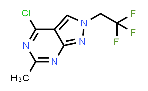 CAS No. 2163771-92-2, 4-Chloro-6-methyl-2-(2,2,2-trifluoroethyl)-2H-pyrazolo[3,4-d]pyrimidine