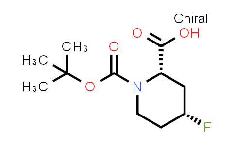 CAS No. 2165861-24-3, (2S,4R)-1-[(tert-butoxy)carbonyl]-4-fluoropiperidine-2-carboxylic acid