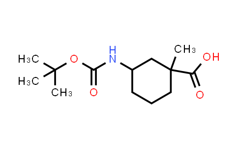 CAS No. 2166800-08-2, 3-((tert-Butoxycarbonyl)amino)-1-methylcyclohexanecarboxylic acid