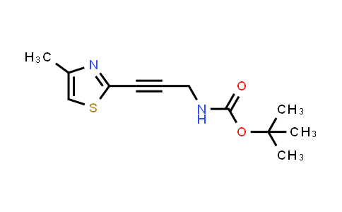 CAS No. 2166992-26-1, tert-Butyl N-[3-(4-methyl-1,3-thiazol-2-yl)prop-2-yn-1-yl]carbamate