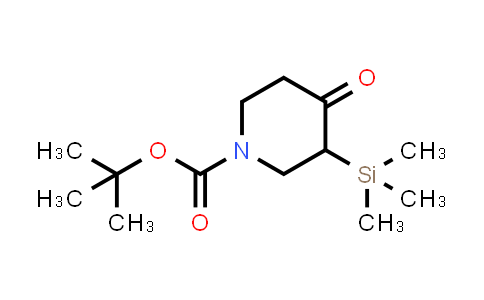 CAS No. 2167960-80-5, tert-Butyl 4-oxo-3-(trimethylsilyl)piperidine-1-carboxylate