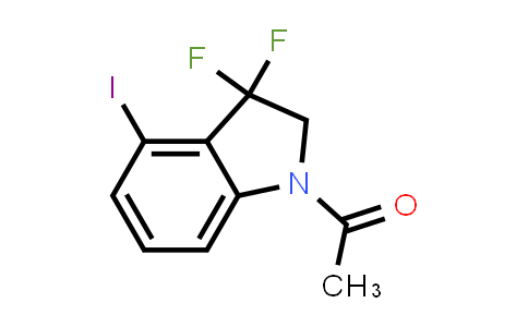 CAS No. 2169224-35-3, 1-(3,3-Difluoro-4-iodoindolin-1-yl)ethan-1-one