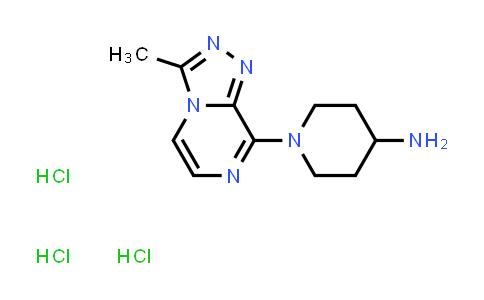 CAS No. 2169997-57-1, 1-(3-Methyl-[1,2,4]triazolo[4,3-a]pyrazin-8-yl)piperidin-4-amine trihydrochloride