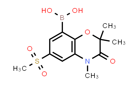 CAS No. 2170098-43-6, (2,2,4-Trimethyl-6-(methylsulfonyl)-3-oxo-3,4-dihydro-2H-benzo[b][1,4]oxazin-8-yl)boronic acid