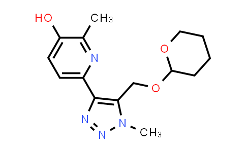 MC540987 | 2170129-05-0 | 2-Methyl-6-(1-methyl-5-(((tetrahydro-2H-pyran-2-yl)oxy)methyl)-1H-1,2,3-triazol-4-yl)pyridin-3-ol