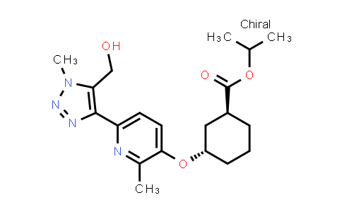 CAS No. 2170129-07-2, Isopropyl (1S,3S)-3-((6-(5-(hydroxymethyl)-1-methyl-1H-1,2,3-triazol-4-yl)-2-methylpyridin-3-yl)oxy)cyclohexane-1-carboxylate