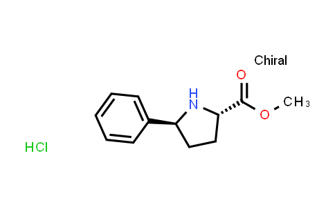CAS No. 2170170-16-6, (2S,5S)-Methyl 5-phenylpyrrolidine-2-carboxylate hydrochloride