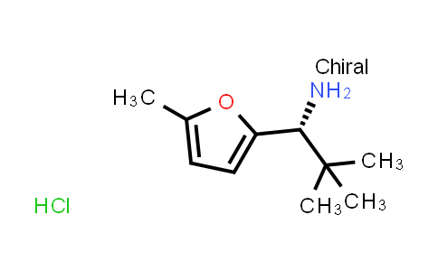CAS No. 2170760-93-5, (R)-2,2-Dimethyl-1-(5-methylfuran-2-yl)propan-1-amine hydrochloride