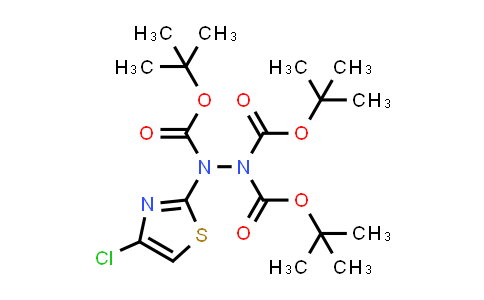 CAS No. 2170980-00-2, tri-tert-Butyl 2-(4-chlorothiazol-2-yl)hydrazine-1,1,2-tricarboxylate