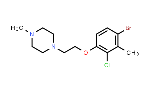 CAS No. 2172820-44-7, 1-(2-(4-Bromo-2-chloro-3-methylphenoxy)ethyl)-4-methylpiperazine