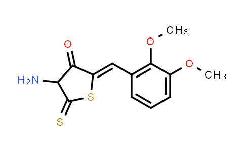 CAS No. 217316-52-4, 3(2H)-Thiophenone, 4-amino-2-[(2,3-dimethoxyphenyl)methylene]dihydro-5-thioxo-