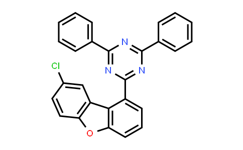 CAS No. 2173554-85-1, 2-(8-Chlorodibenzo[b,d]furan-1-yl)-4,6-diphenyl-1,3,5-triazine