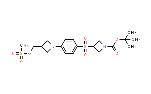 CAS No. 2173582-20-0, tert-Butyl 3-((4-(3-(((methylsulfonyl)oxy)methyl)azetidin-1-yl)phenyl)sulfonyl)azetidine-1-carboxylate