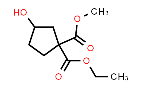 CAS No. 21736-07-2, 1-Ethyl 1-methyl 3-hydroxycyclopentane-1,1-dicarboxylate