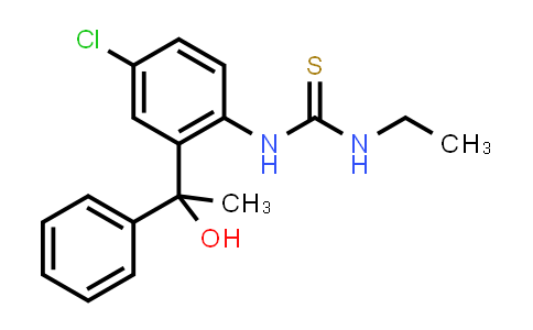 CAS No. 21740-97-6, N-[4-Chloro-2-(1-hydroxy-1-phenylethyl)phenyl]-N'-ethylthiourea