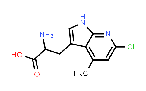 CAS No. 21760-76-9, 2-Amino-3-(6-chloro-4-methyl-1H-pyrrolo[2,3-b]pyridin-3-yl)propanoic acid