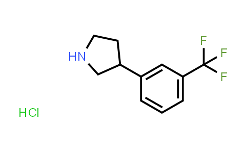 CAS No. 21767-36-2, 3-(3-(Trifluoromethyl)phenyl)pyrrolidine hydrochloride
