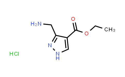 CAS No. 2177257-49-5, Ethyl 3-(aminomethyl)-1H-pyrazole-4-carboxylate hydrochloride